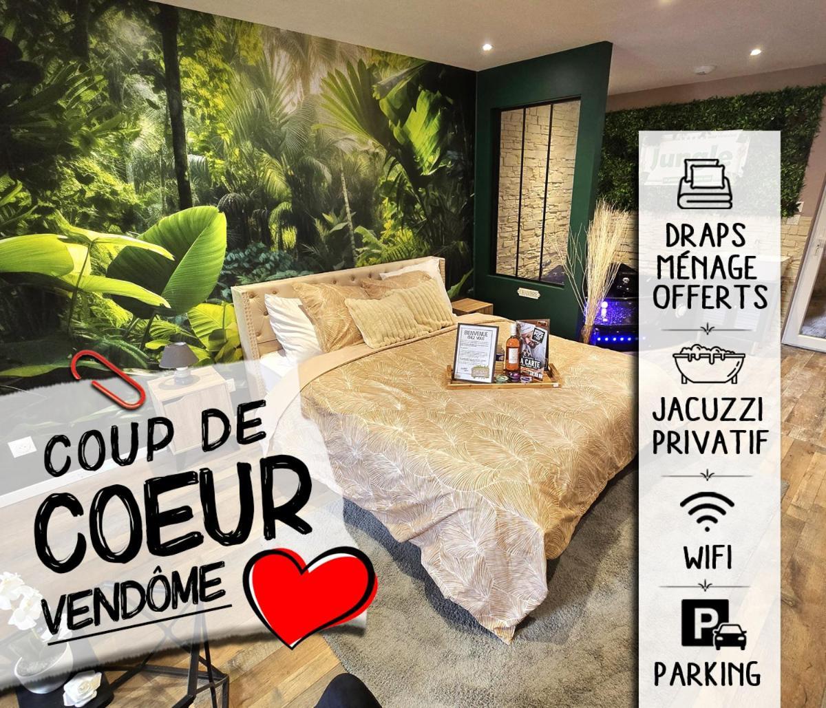 Appartement Chambre Cosy - Jacuzzi - Little Room Vendôme Exterior foto